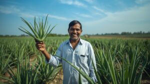 अलोवेरा लागवड करून प्रति एकर ₹2-3 लाख कमवा! जाणून घ्या संपूर्ण लागवड पद्धत, औषधी फायदे आणि व्यावसायिक नफा. शेतकऱ्यांसाठी विनामूल्य मार्गदर्शन.